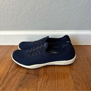 Skechers Newbury St Every Angle Sneakers Slip On Shoes Women’s Size 8 Navy Blue